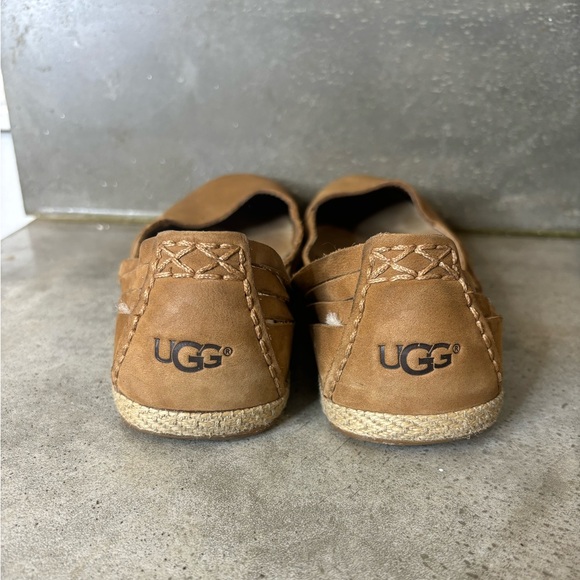 Ugg Tippie Slip On Cicily Chestnut Flat Suede Women’s Size 8 Tan Nubuck - Picture 4 of 11
